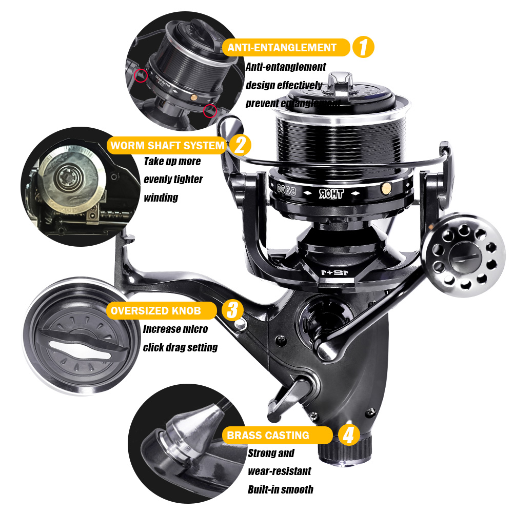 New Carp Fishing Reel Spinning - Reel Drag Knob recension och pris