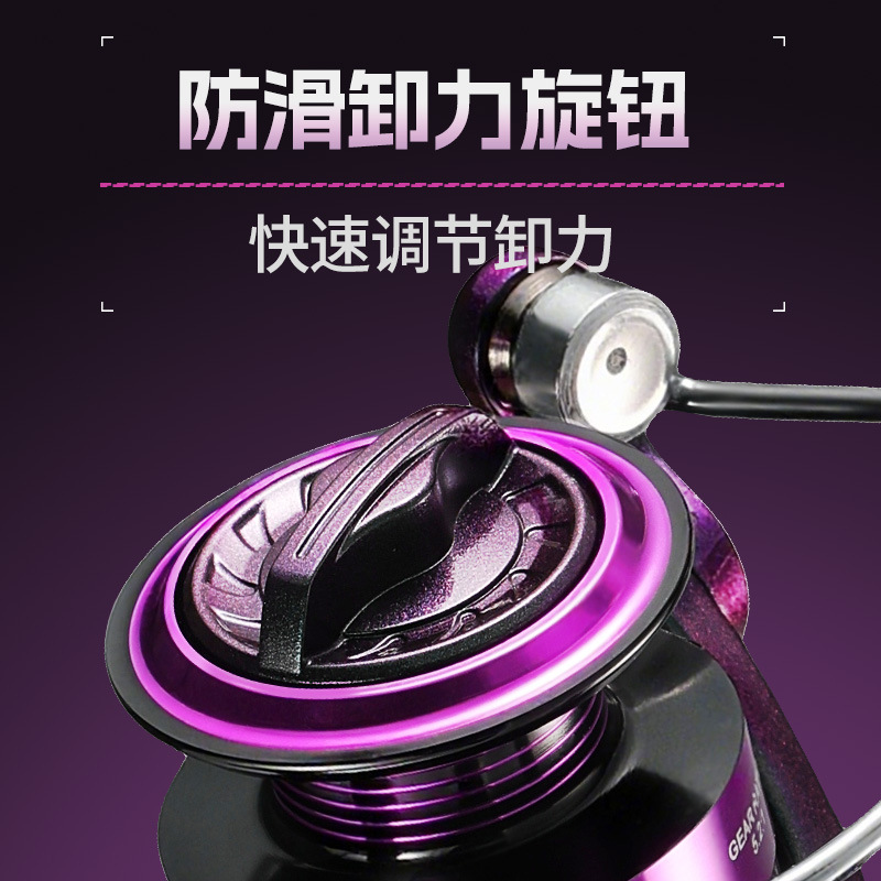 Colorful Purple Spinning Fishi - Ice Fishing Reel recension och pris