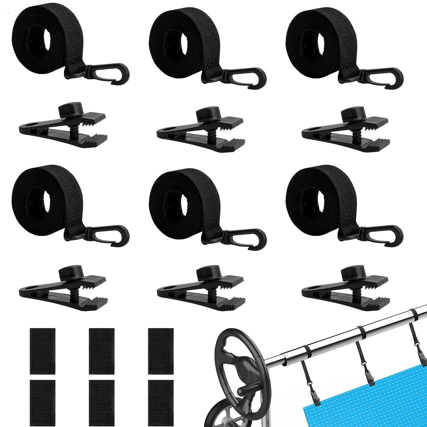 18 Pcs Solar Cover Reel Instal - Reel Cover recension och pris