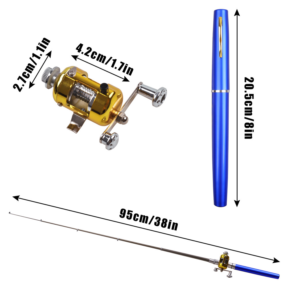 Mini ice fishing rod Combo wit - Ice Fishing Reel recension och pris
